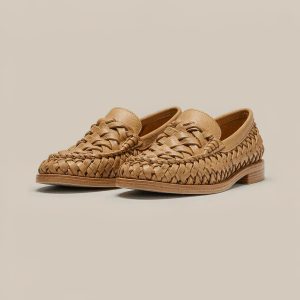 Aria Woven Leather Loafer Aria Woven Leather Loafer — Flats by Shuidu