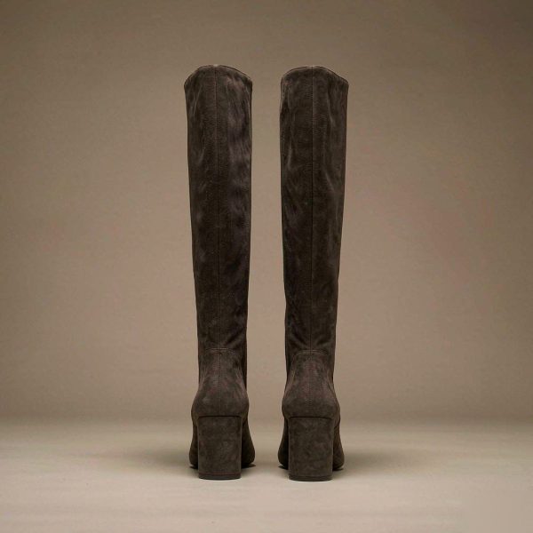 Isla Suede Knee-High Boot — Boots by Shuidu